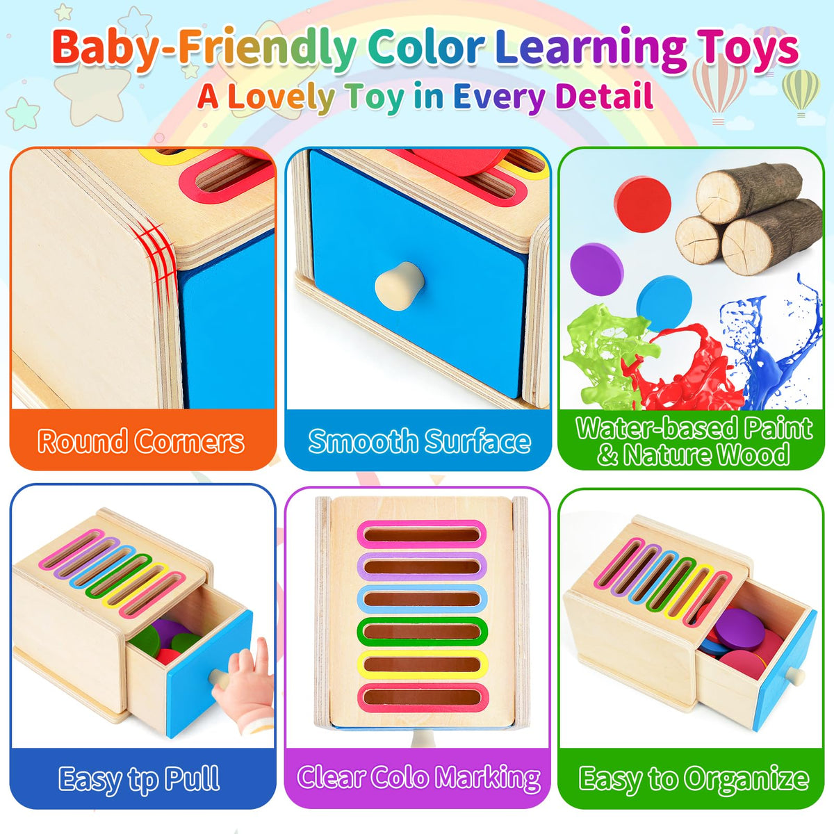 FCSONU Toddlers Montessori Coin Box Toys for 1 2 3 Year Old Boys Girls Baby 🍁 All In One Marketplace Canada