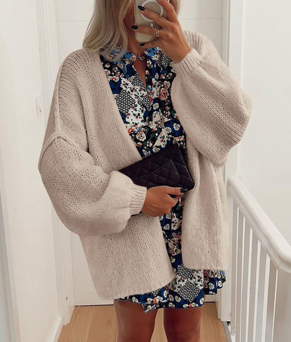 PRETTYGARDEN Womens Open Front Oversized Cardigan Sweaters Grey Beige 🍁 All In One Marketplace Canada