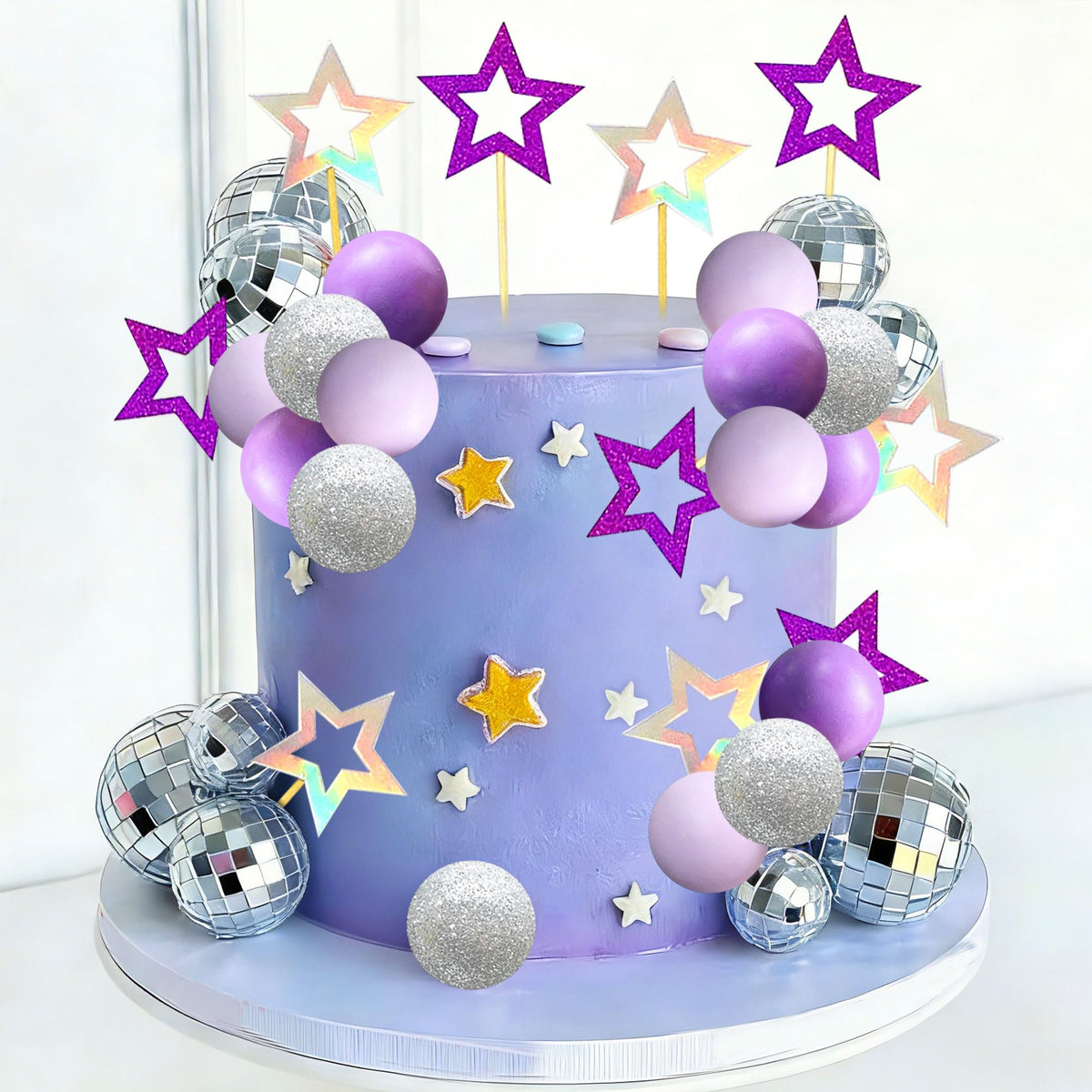 LaVenty Purple Disco Balls Cake Topper Pop Music Hunters Party Supplies 🍁 All In One Marketplace Canada