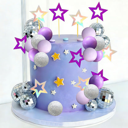 LaVenty Purple Disco Balls Cake Topper Pop Music Hunters Party Supplies 🍁 All In One Marketplace Canada