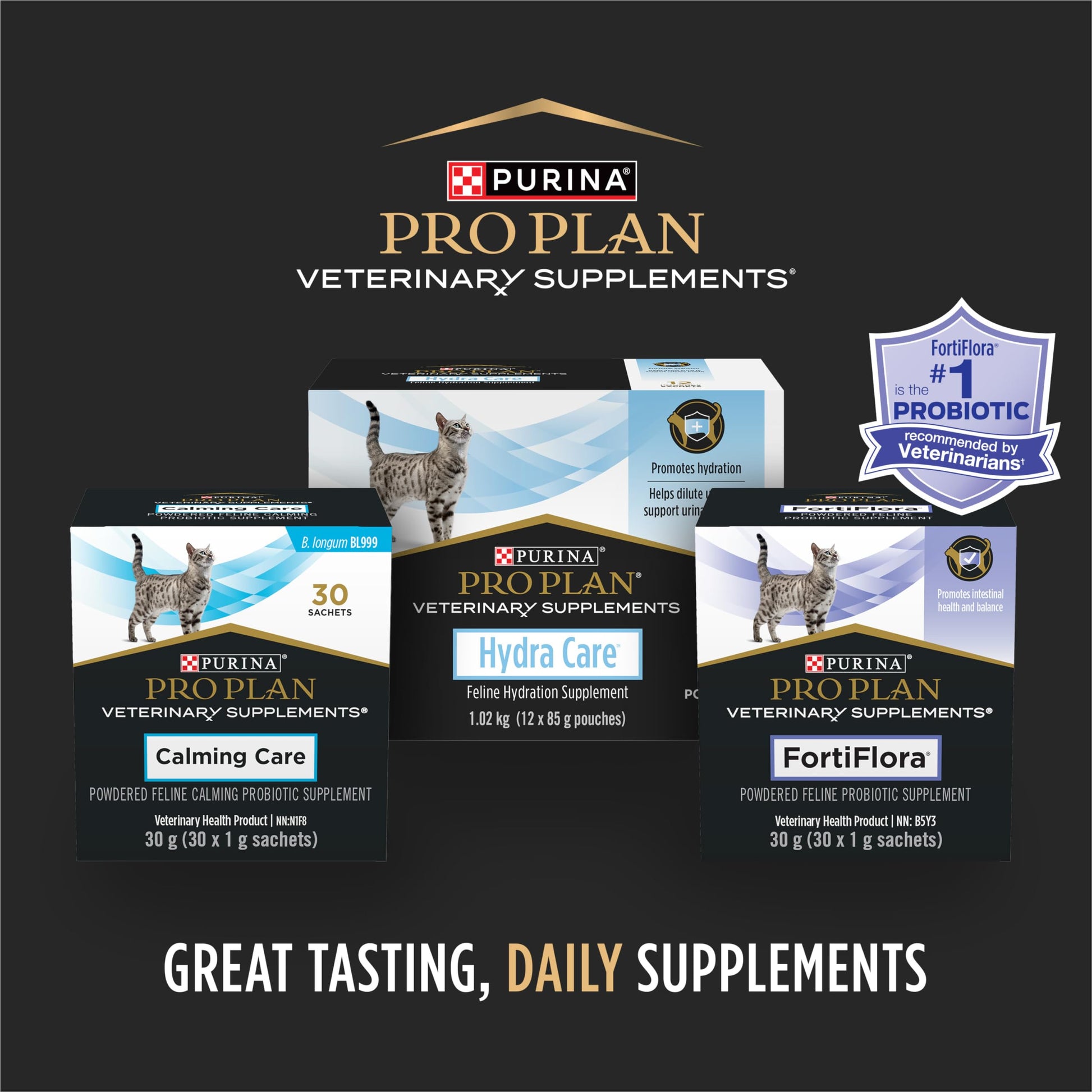Purina Pro Plan Veterinary Supplements Fortiflora Powdered Cat Probiotics - 30 g sachets (Pack of 30)
