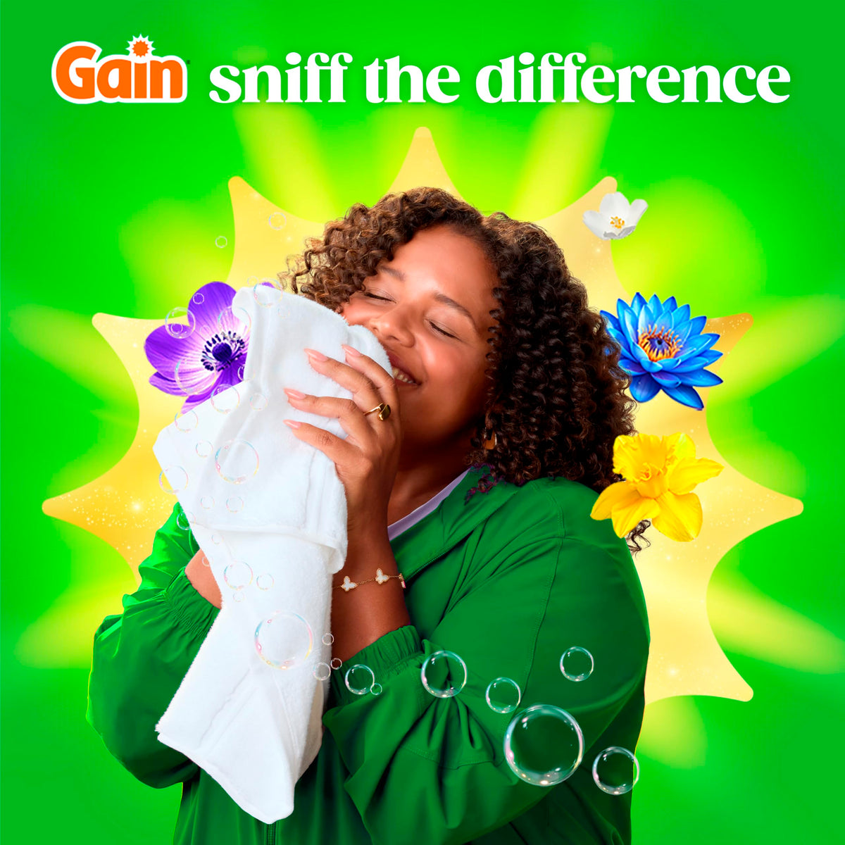 Gain Flings Ultra Oxi Laundry Detergent Pacs, 76 Count, Waterfall Delight Scent, with Odour Defense, concentrated laundry soap pacs