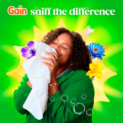 Gain Flings Ultra Oxi Laundry Detergent Pacs, 76 Count, Waterfall Delight Scent, with Odour Defense, concentrated laundry soap pacs