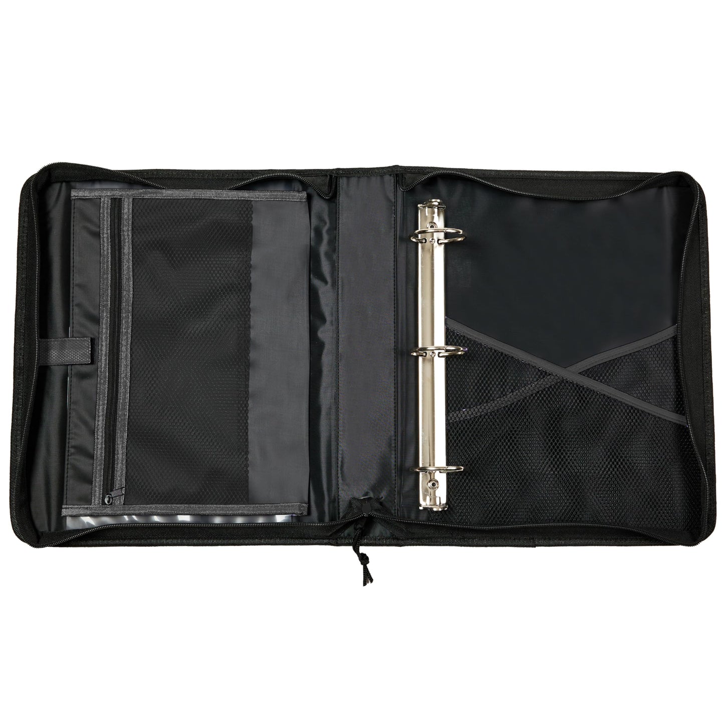 Avery 2" Inch Zipper Binder, 3 Round Rings, Durable Messenger Nylon Zipper Black Binder, Tablet Holder, 6-Pockets with 5 Tab Dividers, Carry-All Storage Binder (26051) 🍁 All In One Marketplace Canada