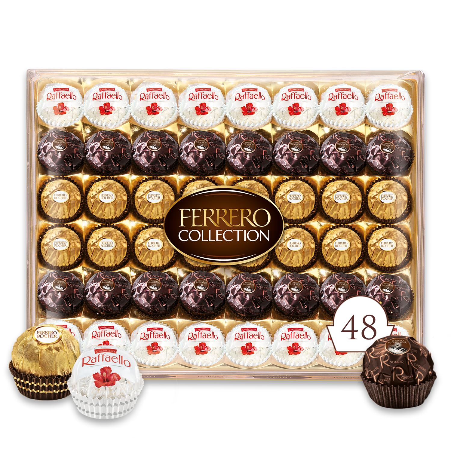 Ferrero Collection Assorted Chocolate & Coconut Gift Box - 48 Pieces (518g)
