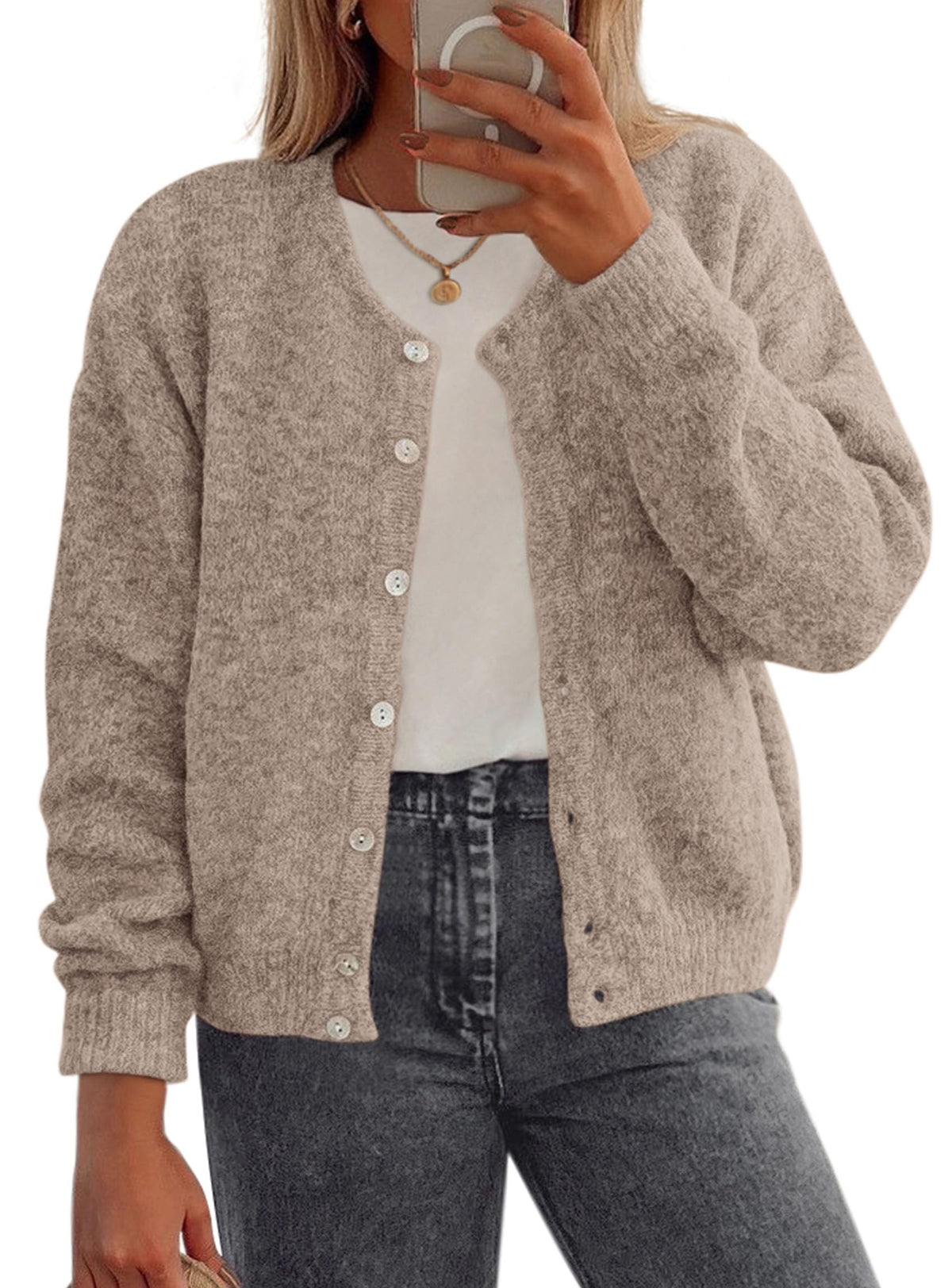 PRETTYGARDEN Womens Long Sleeve Cardigan Sweaters Button Down Knit Tops 🍁 All In One Marketplace Canada
