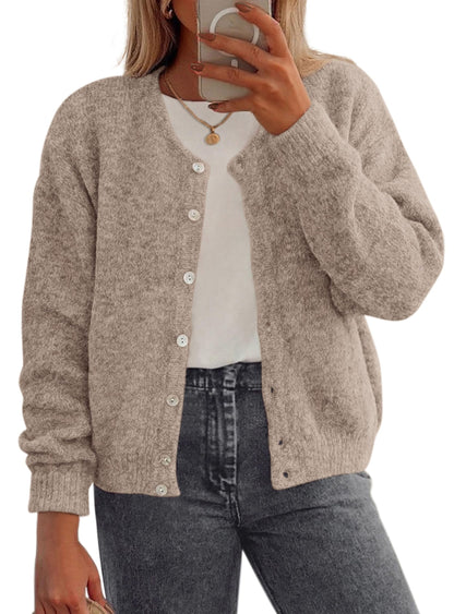 PRETTYGARDEN Womens Long Sleeve Cardigan Sweaters Button Down Knit Tops 🍁 All In One Marketplace Canada