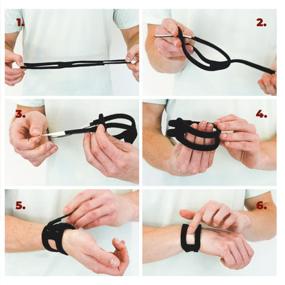 WristWidget® (Black) Adjustable Wrist Brace for TFCC Tears, One Size fits most. For Left and Right Wrists, Support for Weight Bearing Strain, Exercise - Available at All In One Marketplace Canada