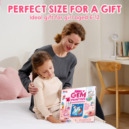 Klever Kits 16 Projects Gem Painting, Kids Diamond Art Painting Kit with 5D Gem, Arts and Crafts for Girls Ages 6-12,Art Gift Ideas for Girls Crafts Ages 6, 7, 8, Girl Gifts, Easter Gifts for Kids - Available at All In One Marketplace Canada