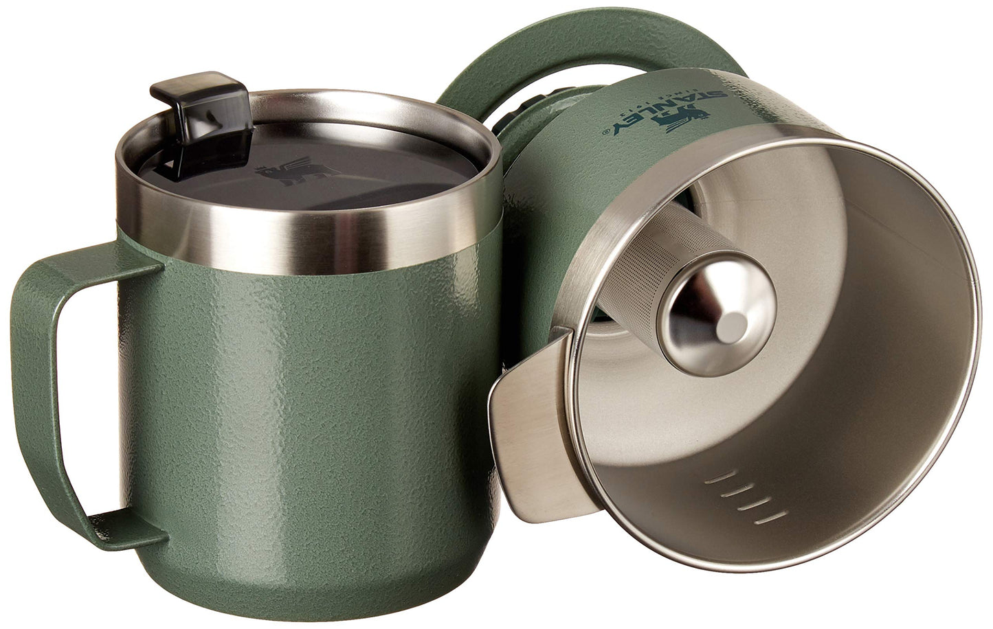Stanley Perfect Brew Pour Over Set | 12 oz Camp Mug with Lid Included | Drip Coffee Maker with Reusable Filter | Insulated Stainless Steel | BPA-Free | Hammertone Green 🍁 All In One Marketplace Canada