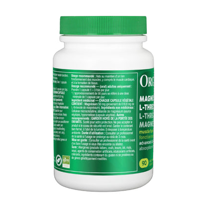Organika Magnesium L-Threonate- High Absorption to Boost Magnesium Levels- 90vcaps Organika