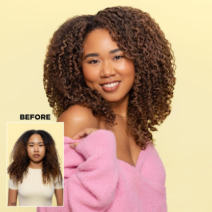 Design.Me BOUNCE.ME Curl Mousse | Lightweight Curl Defining for Wavy & Curly Hair | Frizz Control, Humidity Resistant, Alcohol-Free Mousse for Hair Styling | CGM Approved Design.Me