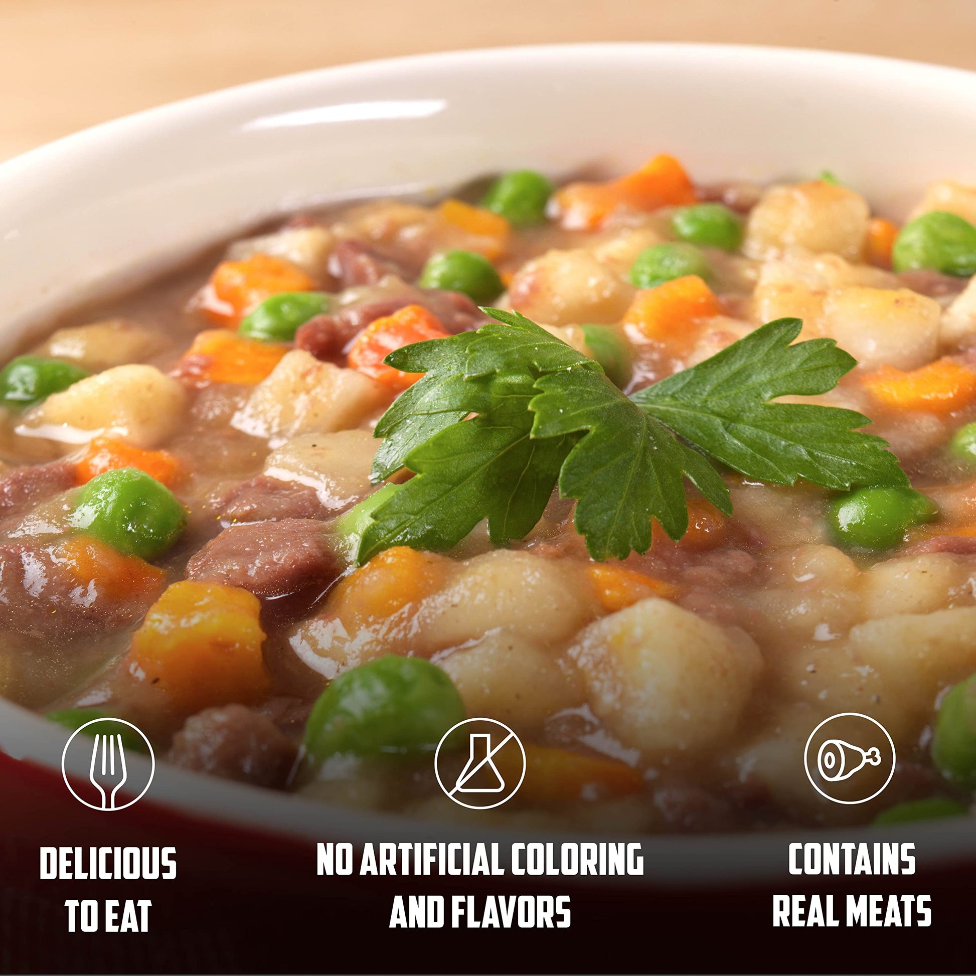Mountain House Beef Stew, Freeze Dried Emergency Food, Single Pouch Mountain House