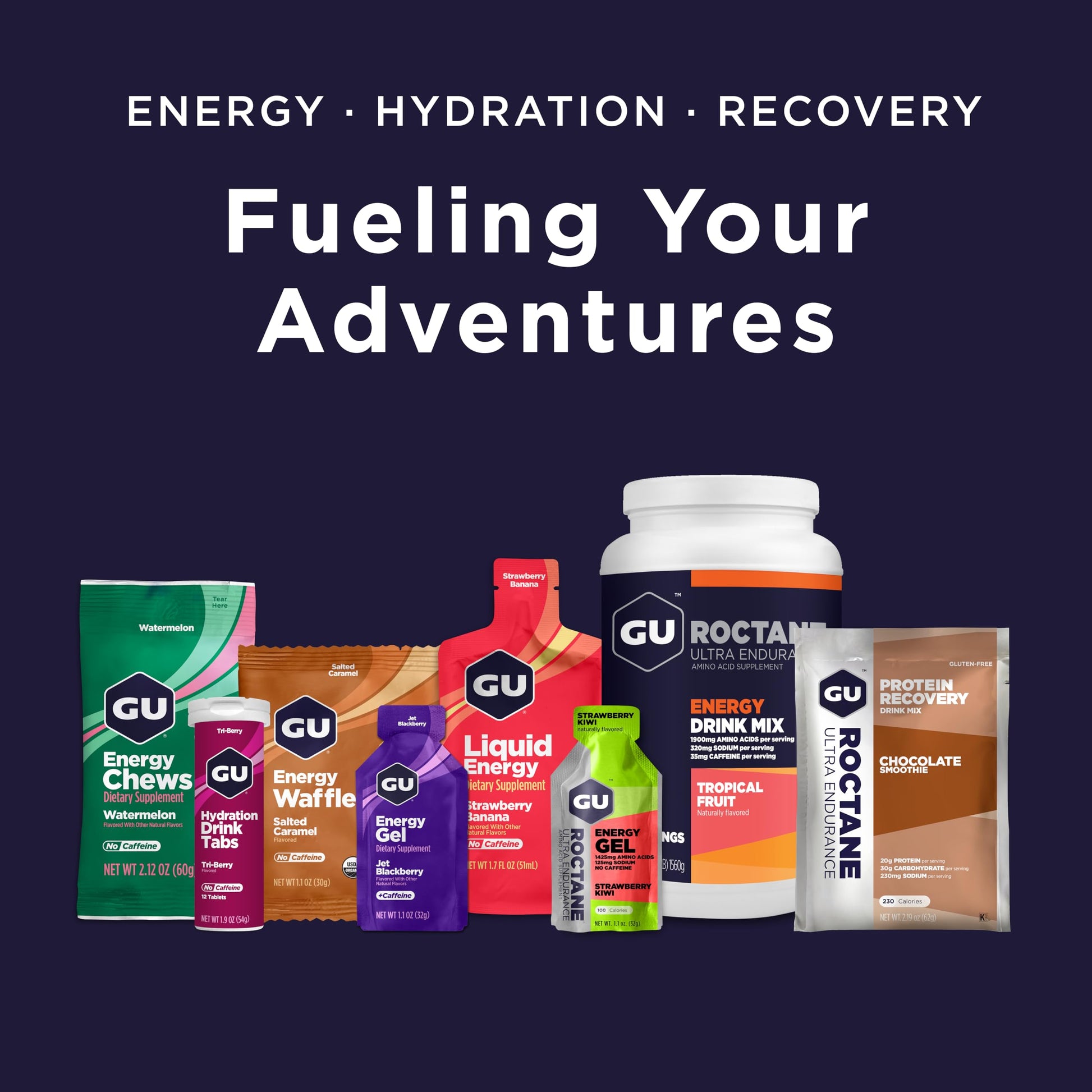 GU Roctane Ultra Endurance Energy Gel - Strawberry Kiwi (24 Pack)