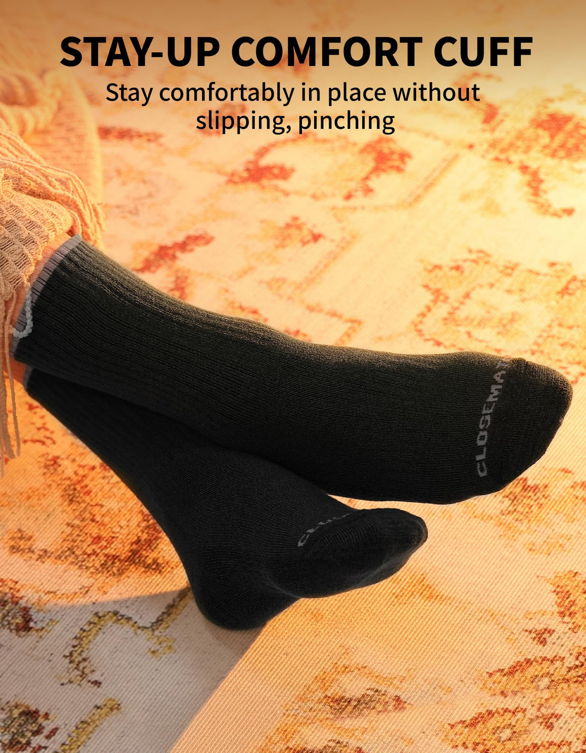 CLOSEMATE Mens Thermal Crew Socks, Warm for Winter Work Boots, 5 Pairs 🍁 All In One Marketplace Canada