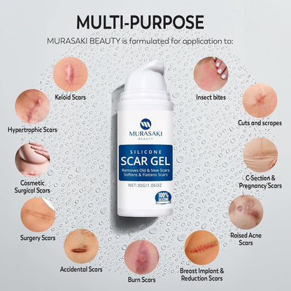 100% Silicone Scar Gel Scar Cream - Advanced Scar Gel for Old and New Scars - Available at All In One Marketplace Canada
