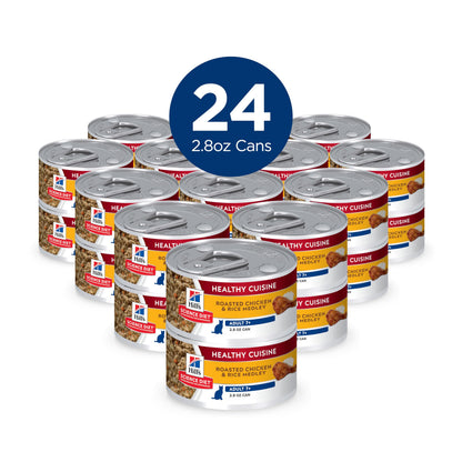 Hill's Science Diet Senior 7+ Healthy Cuisine Canned Cat Food, Roasted Chicken & Rice Medley, 2.8 oz, 24 Pack Wet cat Food Hill's Science Diet