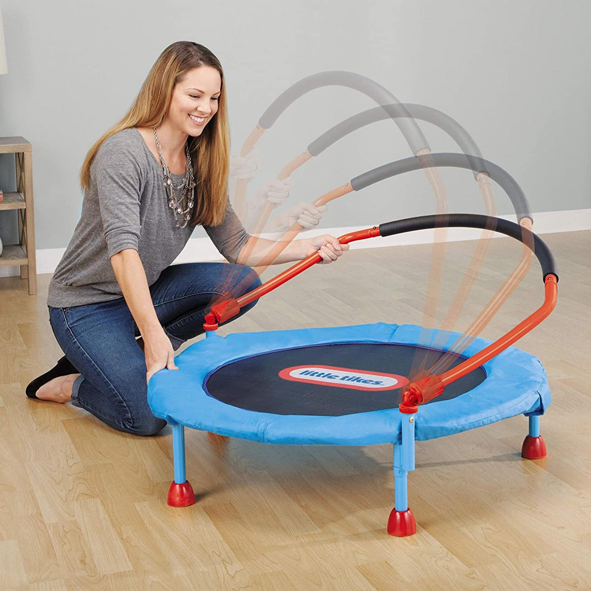 Little Tikes Easy Store 3' Trampoline, 36.00 L x 36.00 W x 33.50 H Inches - Available at All In One Marketplace Canada