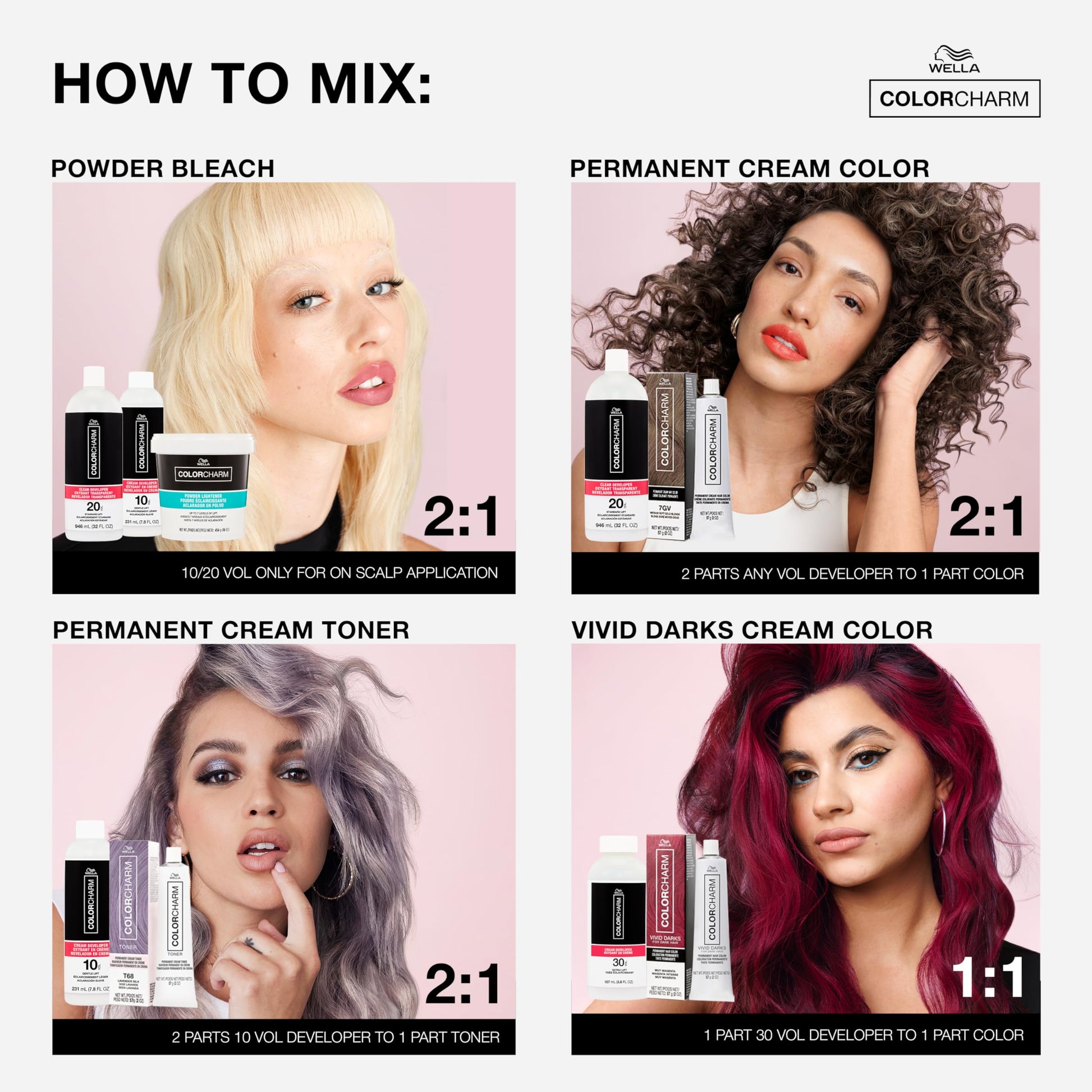COLORCHARM Powder Hair Lightener| Up to 7 Levels of Lift | Dust Free| 1lb - Available at All In One Marketplace Canada