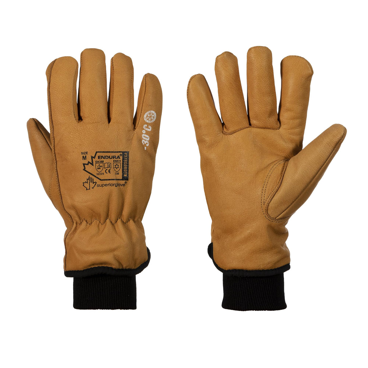 Superior Glove Endura Insulated Winter Leather Work Gloves for Men & Women with Thinsulate Liner – 378GOBDTK X-Large (Pack of 1 Pair) 🍁 All In One Marketplace Canada