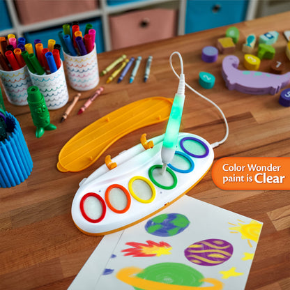 Crayola Color Wonder Magic Light Brush, Mess Free Painting Station for Kids, Gift for Kids, Learning Toddler Activity Toy, Ages 3+ 🍁 All In One Marketplace Canada