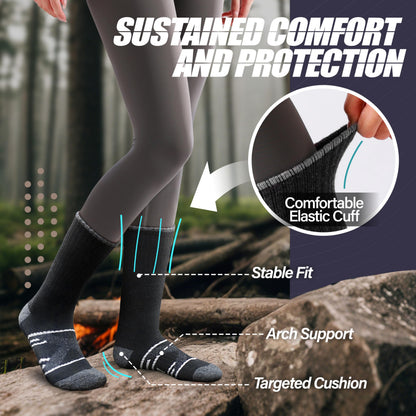 ANTSANG Merino Wool Hiking Socks, Crew Boot Work Socks for Men Women 🍁 All In One Marketplace Canada