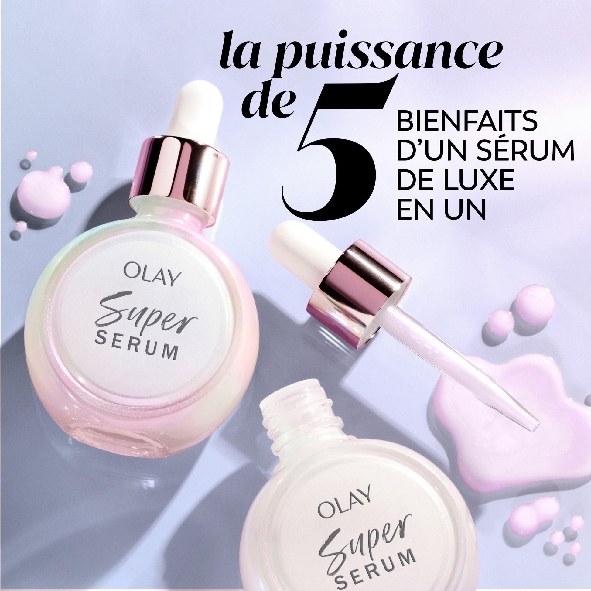 Olay Super Serum - Niacinamide, Vitamin C & E, Collagen Peptide, AHA - 5-in-1 Skin Care Benefits for Face - Healthy Glow, Brightening, Hydrating, Smoothing, Firming, Evens Tone, Anti-Aging, 30 mL Olay