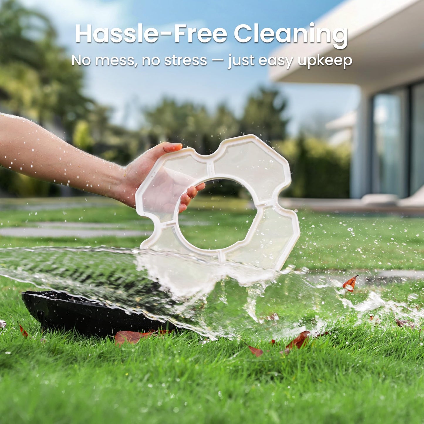 AIPER Seagull SE Cordless Robotic Pool Cleaner, Pool Vacuum Lasts 90 Mins, LED Indicator, Self-Parking, for Flat Above-Ground Pools up to 33 Feet - Gray