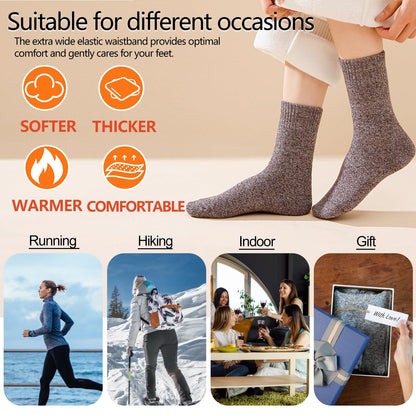 Josnown Warm Wool Blend Socks for Women 5 Pairs Thick Thermal Winter Socks 🍁 All In One Marketplace Canada