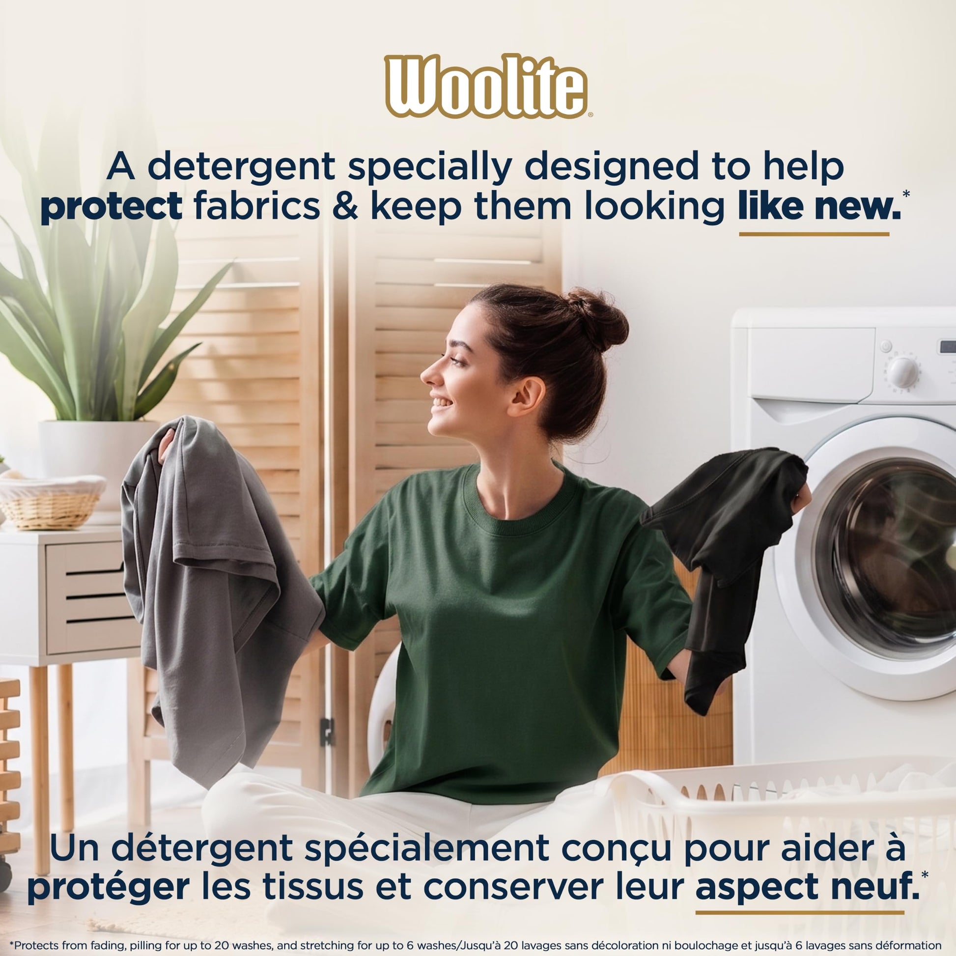 Woolite Darks Laundry Detergent for Dark Clothing; 2.96 L, 66 Loads; Helps Keep Clothes Looking Like New with Advanced Care & Fabric Guard Complex; Protects from Fading & Pilling Up 20 Washes - Available at All In One Marketplace Canada