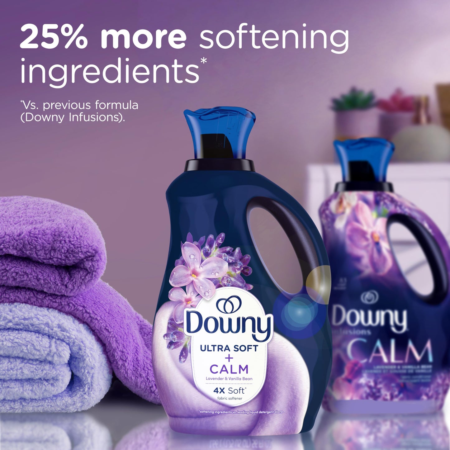 Downy Ultra Soft Fabric Softener Liquid, Calm, Lavender and Vanilla Bean, 3.31L 🍁 All In One Marketplace Canada