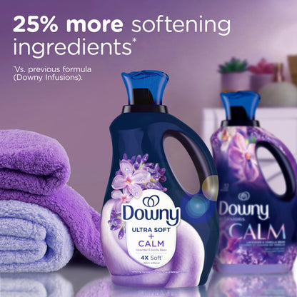 Downy Ultra Soft Fabric Softener Liquid, Calm, Lavender and Vanilla Bean, 3.31L 🍁 All In One Marketplace Canada