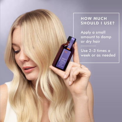 Moroccanoil Treatment Purple Hair Oil for Blonde Hair, 0.85 Fl. Oz. Moroccanoil