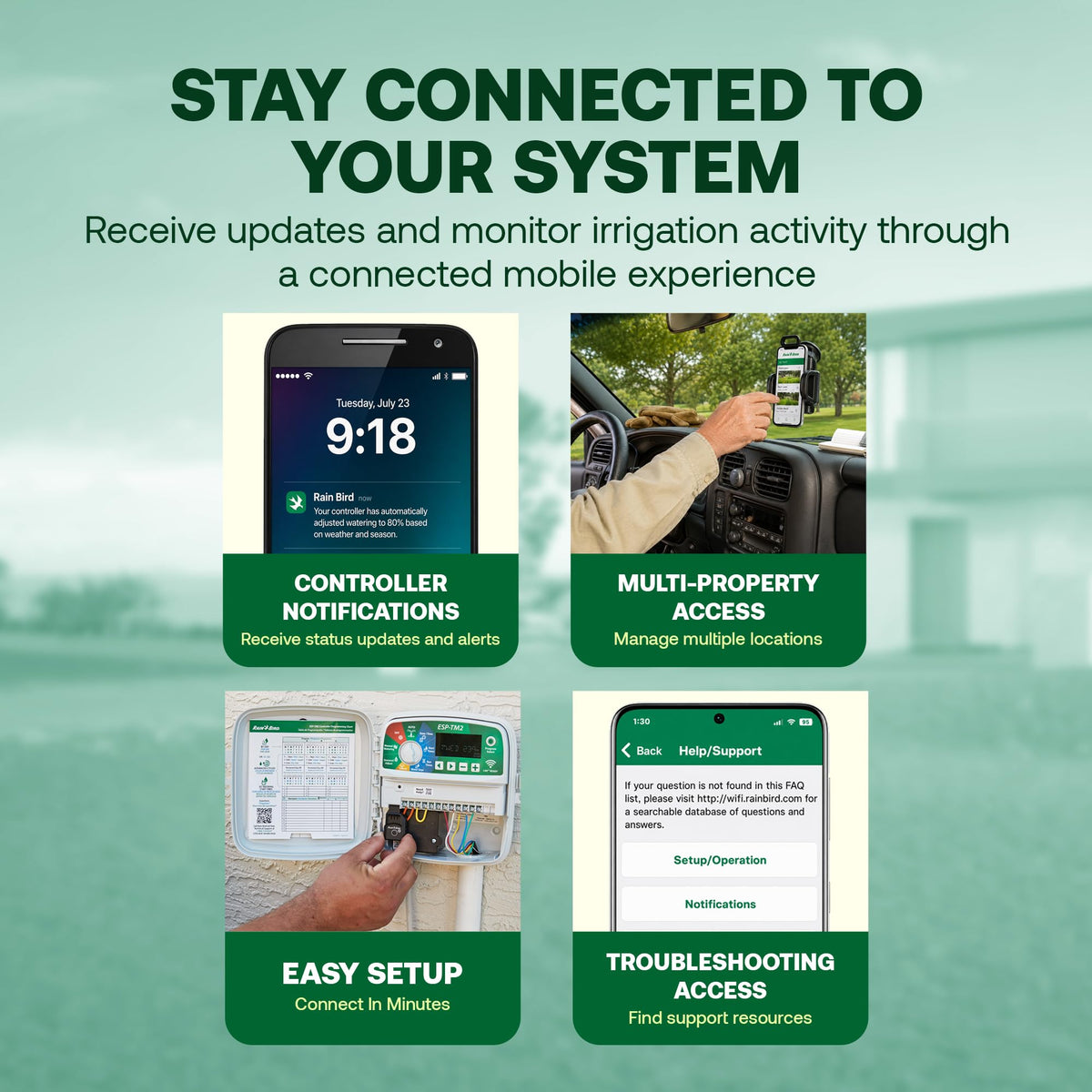 Rain Bird LNK2 Smart WiFi Module (2nd Generation), Compatible with TRU Rain Bird Irrigation Timers and ESP-LXIVM, ESP-ME, ESP ME3, ESP-TM2, LXME2, RZXe Controllers Made After 11/2/16