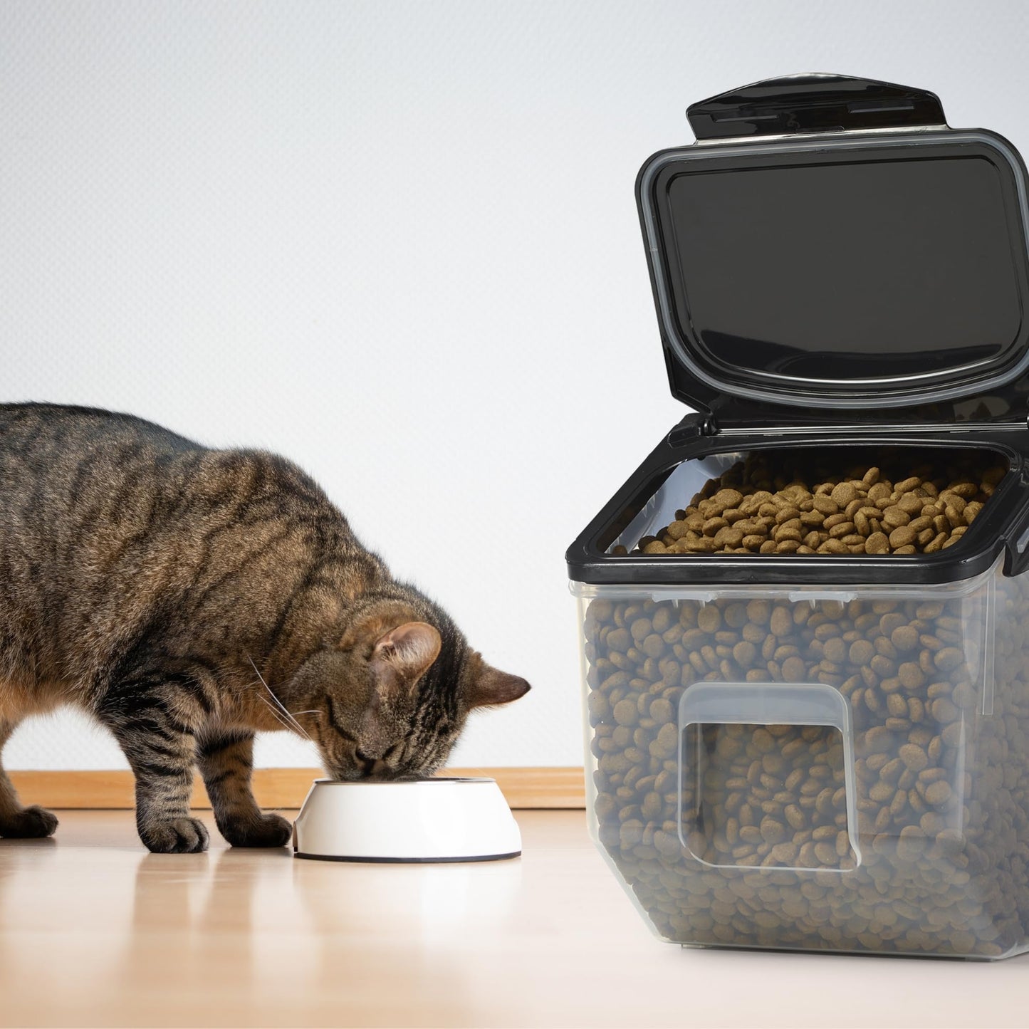Starfrit LocknLock Pet Food Container with Wheels - 406oz/12L - Airtight - 4-Sided Locking Flip Top Lid 🍁 All In One Marketplace Canada