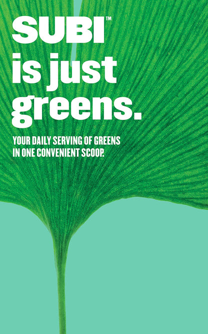 SUBI Greens Superfood Powder – Daily Vegetable & Fruit Blend, 40-Day Supply, Made in Canada