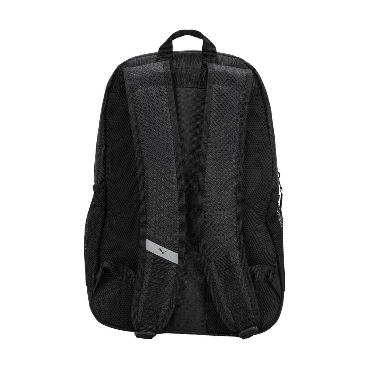 PUMA unisex adult Evercat Contender Backpack, Black/Silver, One Size US