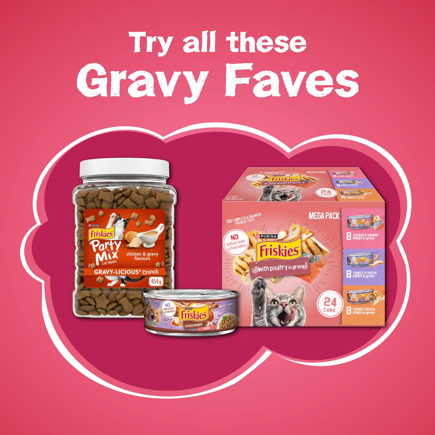 Friskies Gravy Swirlers Dry Cat Food - 7.26 kg Bag - Available at All In One Marketplace Canada