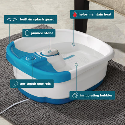 HoMedics Bubble Mate Foot Spa with Heat Maintenance