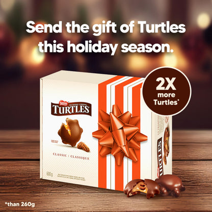 TURTLES Gift Box, Caramel, Pecans & Chocolate, 600 g 🍁 All In One Marketplace Canada