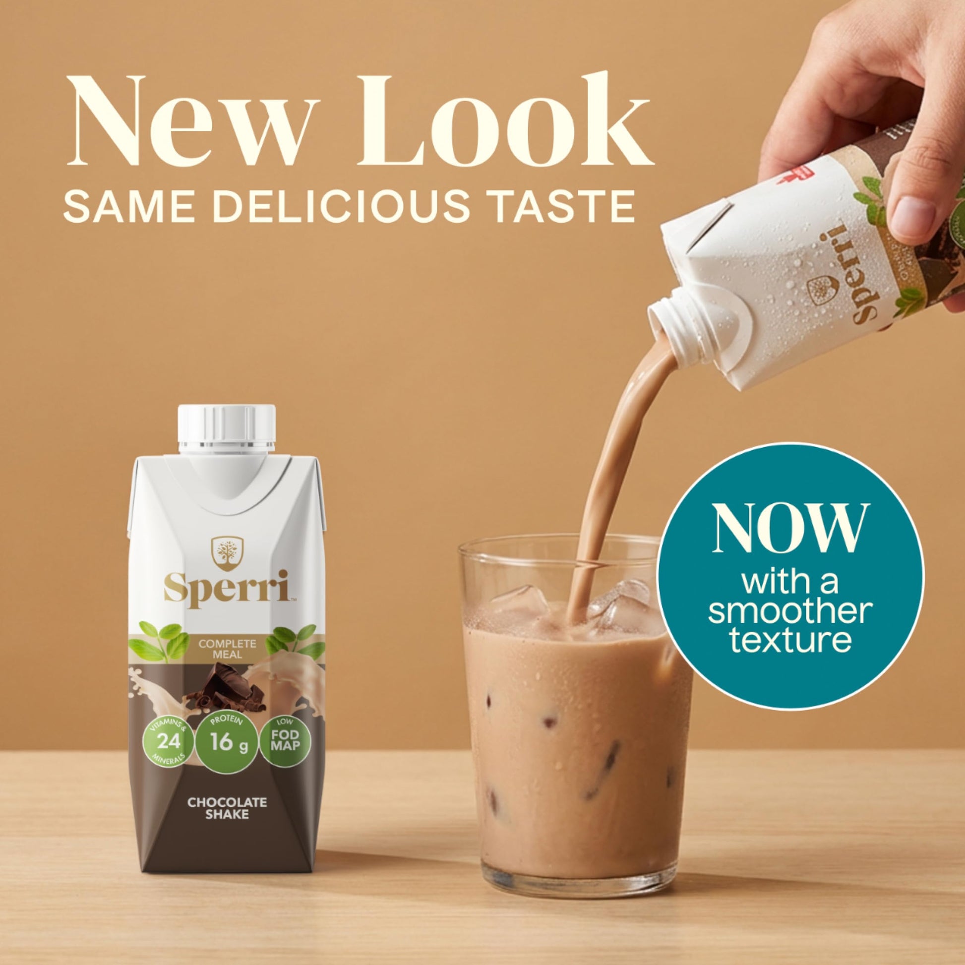Sperri Organic Vegan Protein Shake – Plant-Based Meal Replacement with Pea & Hemp Protein, High Protein Low Sugar, Dairy Free, Gluten Free, Soy Free – Chocolate 330 mL (12 Pack)