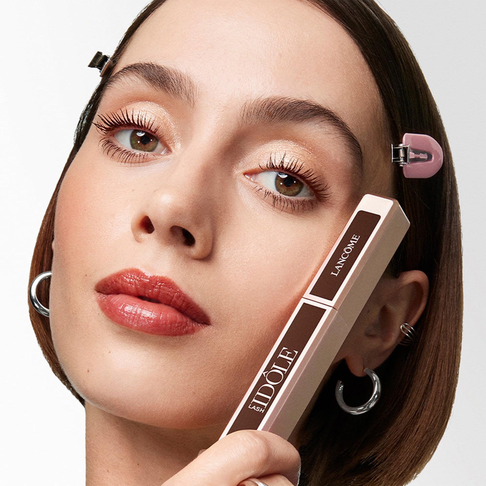 Lancôme Lash Idôle Lash-Lifting & Volumizing Mascara - Brown Mascara for Instant Volume, Length & Lift - Smudge Proof & Up To 24H Wear - Brown Lancôme