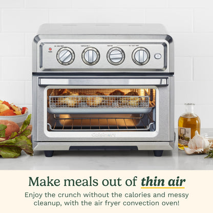 Cuisinart Air Fryer + Convection Toaster Oven, Stainless Steel (TOA-60C) Cuisinart