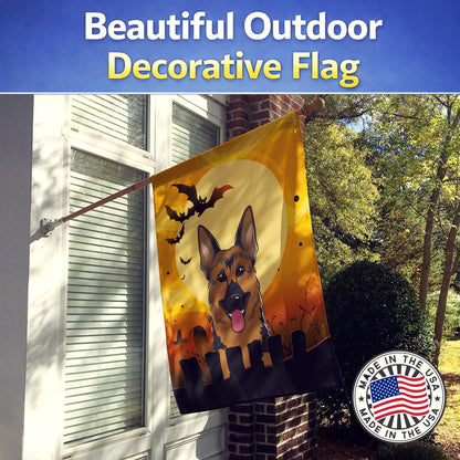 Caroline's Treasures BB1769CHF Halloween German Shepherd Canvas House Size Flag, Multicolor, Large