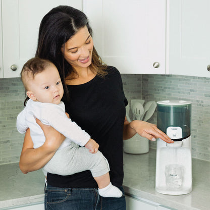 Baby Brezza Instant Warmer - Instantly Dispense Warm Water at Perfect Baby Bottle Temperature - Traditional Baby Bottle Warmer Replacement - Fast Baby Formula Bottles 24/7-3 Temperatures Baby Brezza