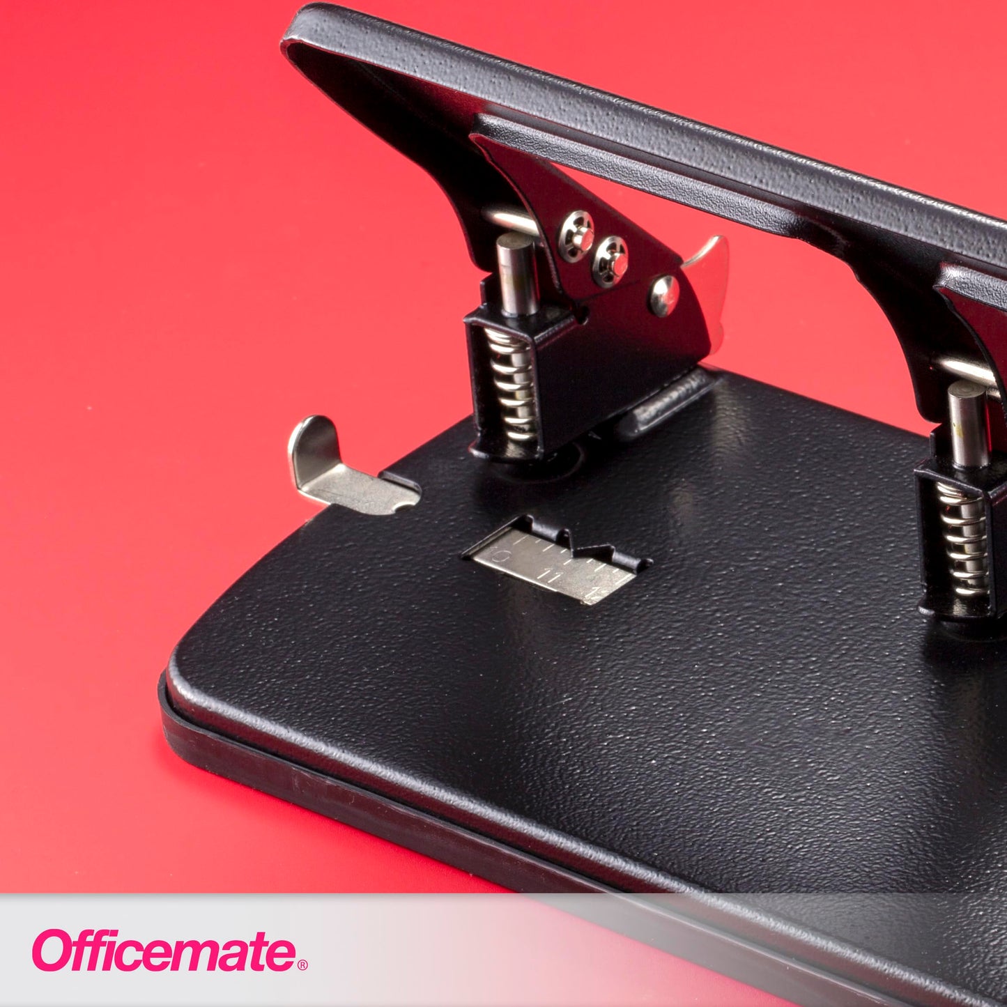 Officemate Medium Duty 3 Hole Punch with Ergonomic Handle, 30 Sheet Capacity, Black (90088) Officemate OIC