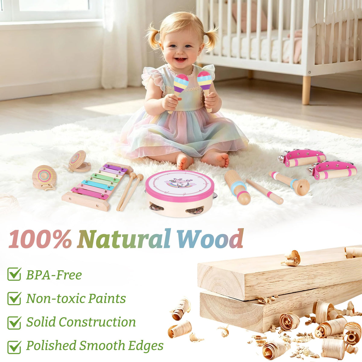 ATOYUS Musical Instruments for Toddlers 1-3, Unicorn Montessori Music Toys 🍁 All In One Marketplace Canada