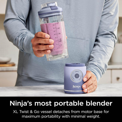 Ninja Blender, Blast Max, Cordless, Personal Blender for Smoothies, Frozen Drinks, Ice Crush, 22 oz. Removable Vessel, Leakproof Lid, BPA-Free, Dishwasher Safe, Auto-iQ Technology, Lavender, BC251CLD - Available at All In One Marketplace Canada