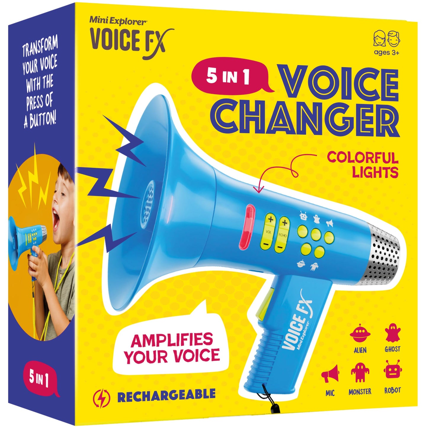 Voice Changer for Kids - Voice Changing Device for Boys & Girls Ages 3-8+ Olds - Birthday Easter Gifts for 3, 4, 5, 7, 8 Year Old Boy - Cool Outdoor Toys Gift Ideas for Kid, Toddler - Available at All In One Marketplace Canada