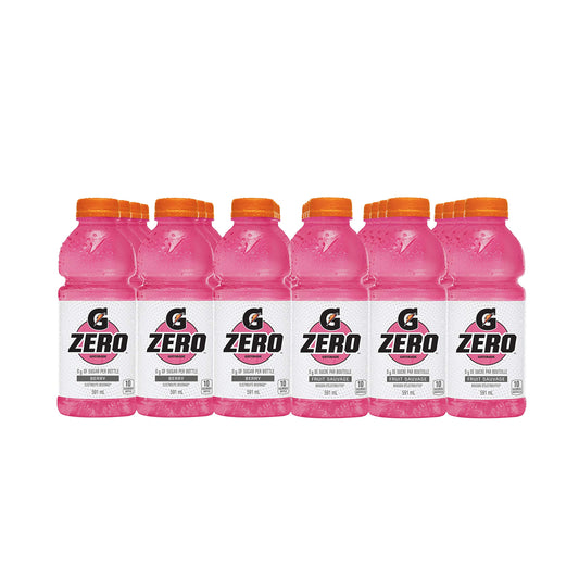 Gatorade Zero Berry Electrolyte Drink, 591 mL Bottles, 24-Pack